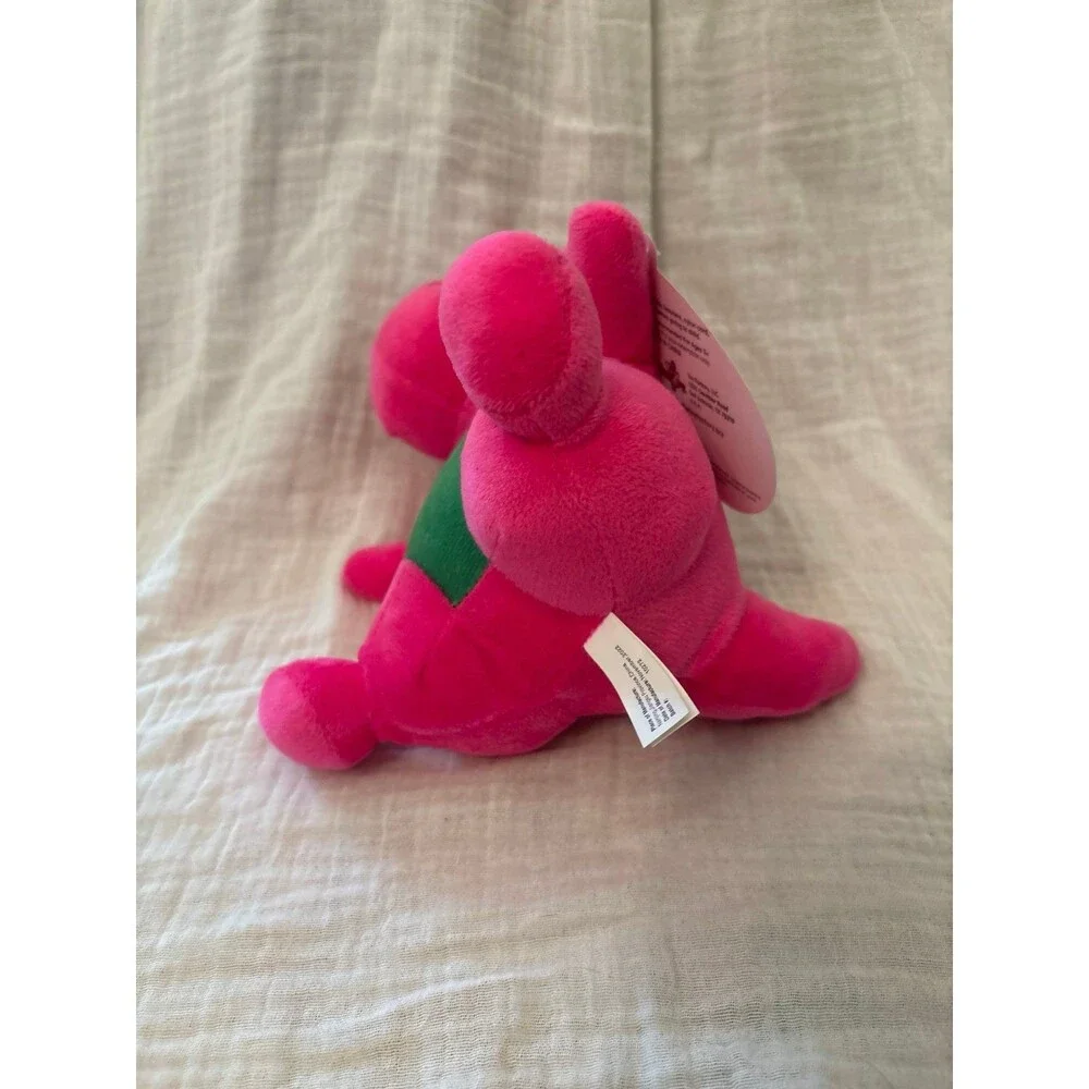 Barney plush stuffed animal dinosaur pink green kids teens collectible 2000's
